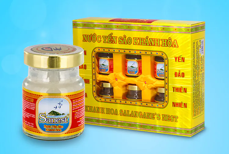 hộp 6 hũ nước yến sào sanest khánh hoà