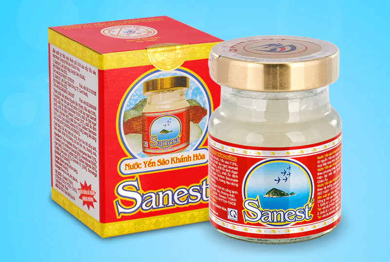 thành phần dinh dưỡng hộp 6 hũ yến sào sanest khánh hoà