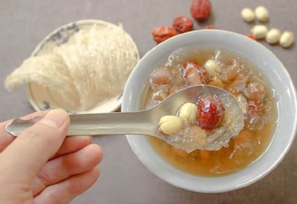 chưng yến bằng bếp ga