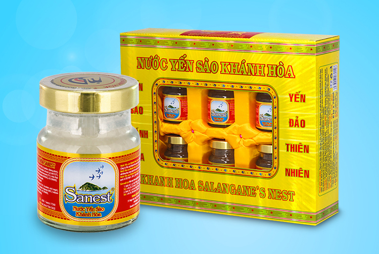 hộp 6 hũ nước yến sào sanest khánh hoà