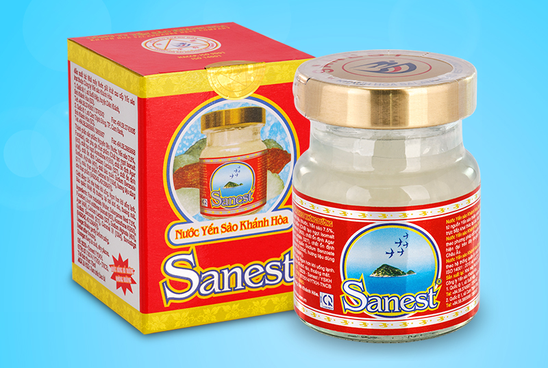 thành phần dinh dưỡng hộp 6 hũ yến sào sanest khánh hoà